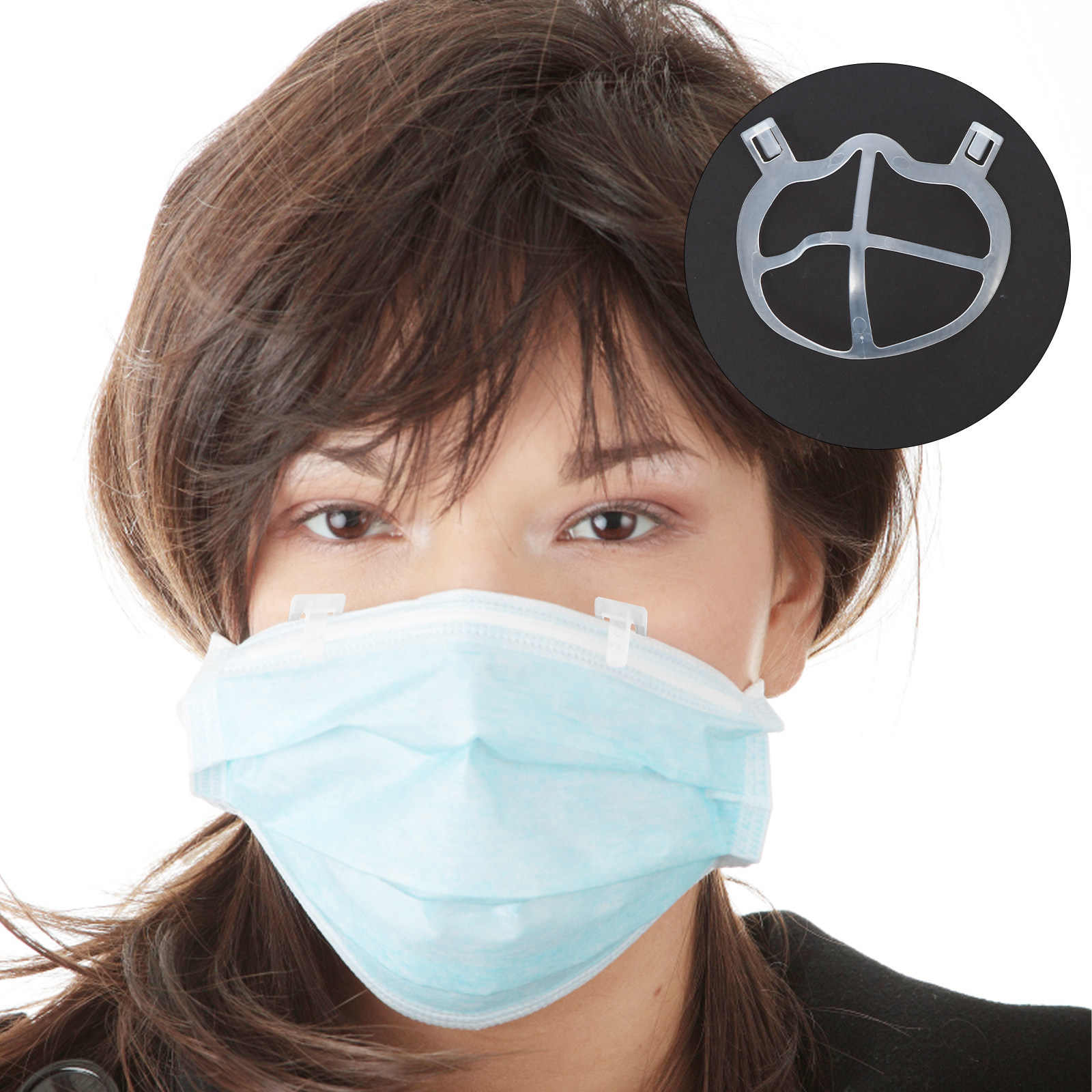 Silicone Mask Bracket - 10Pcs Skin-Friendly Thin Silicone Mask Support