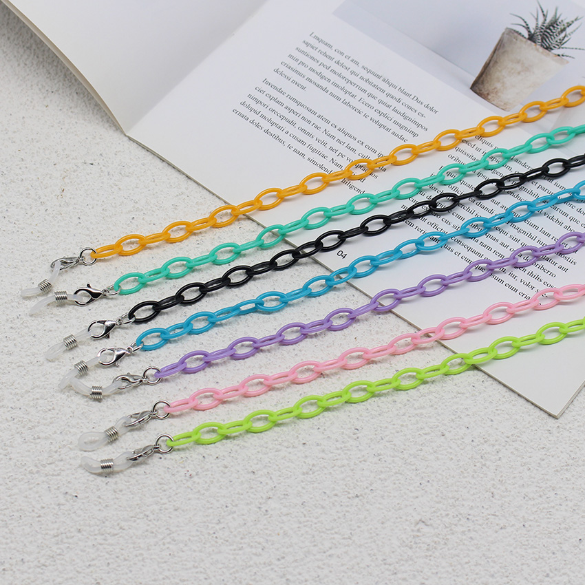 Mask Chain Holder - Children Colorful Acrylic Glasses Mask Lanyard