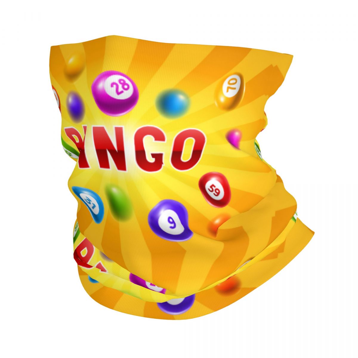 Neck Gaiter Face Cover - Custom Hot Game Bingo Bandana Neck