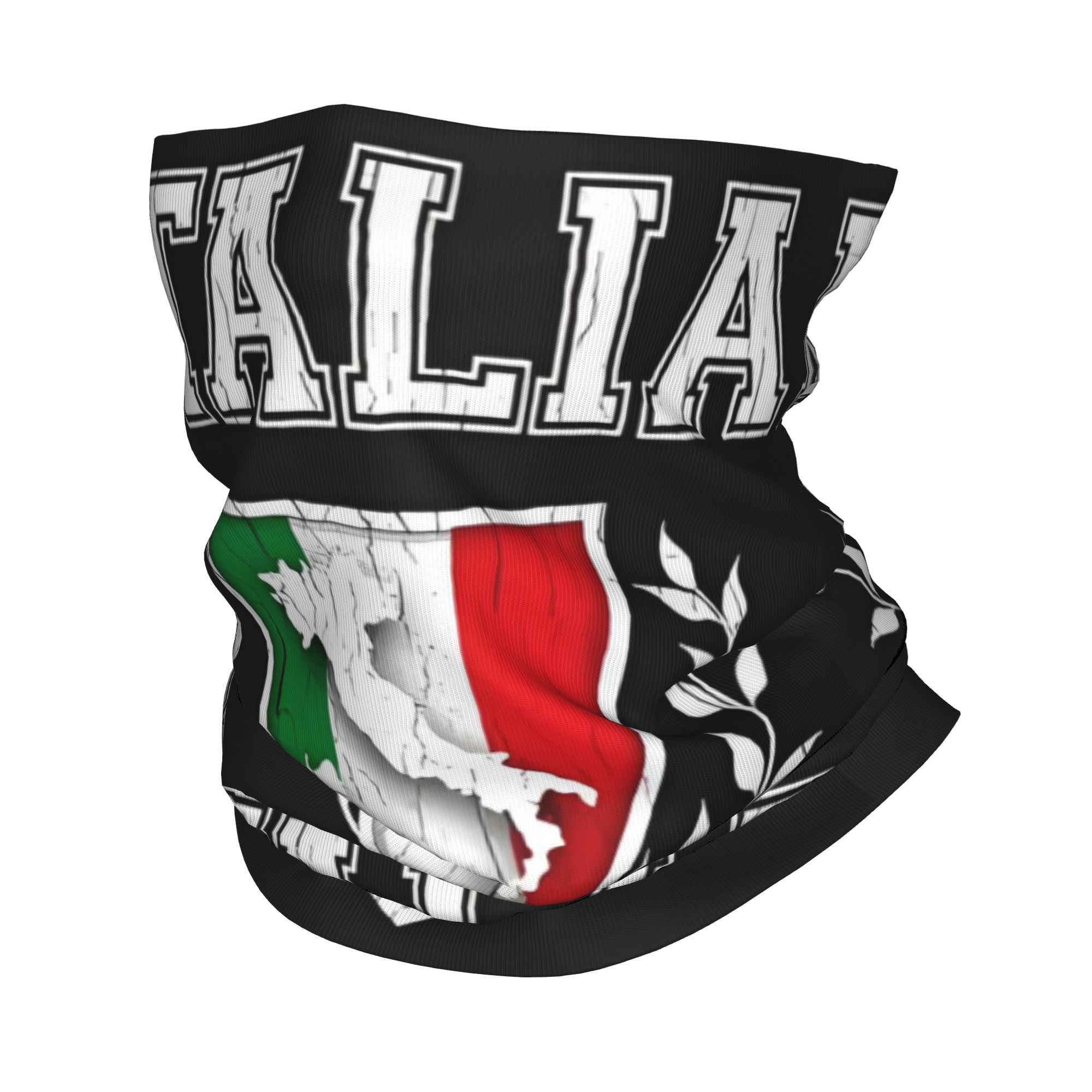 Neck Gaiter Face Cover - Custom Italy Flag Bandana Neck Warmer