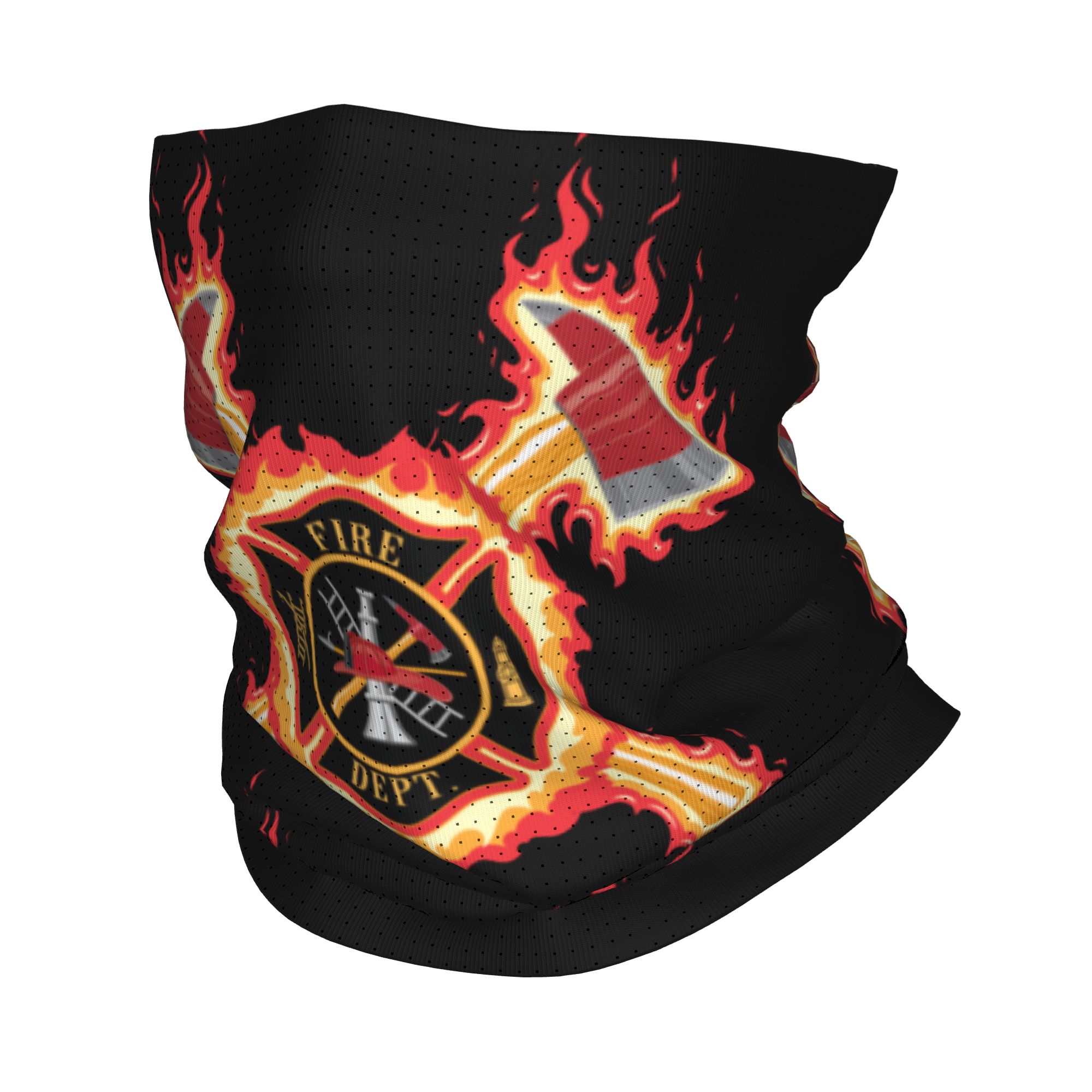 Neck Gaiter Face Cover - Custom Firefighter Cross Bandana Neck Warmer