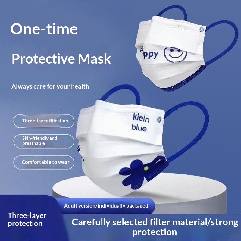 Disposable Mask Blue - High value Klein blue disposable mask