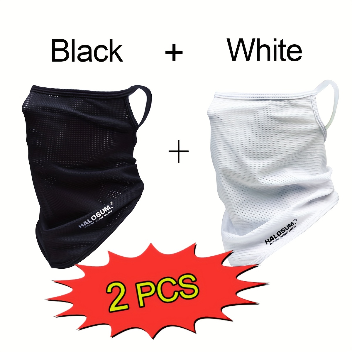 Sports Mask Breathable - 1/2Pcs Ice Silk Face Mask Breathable