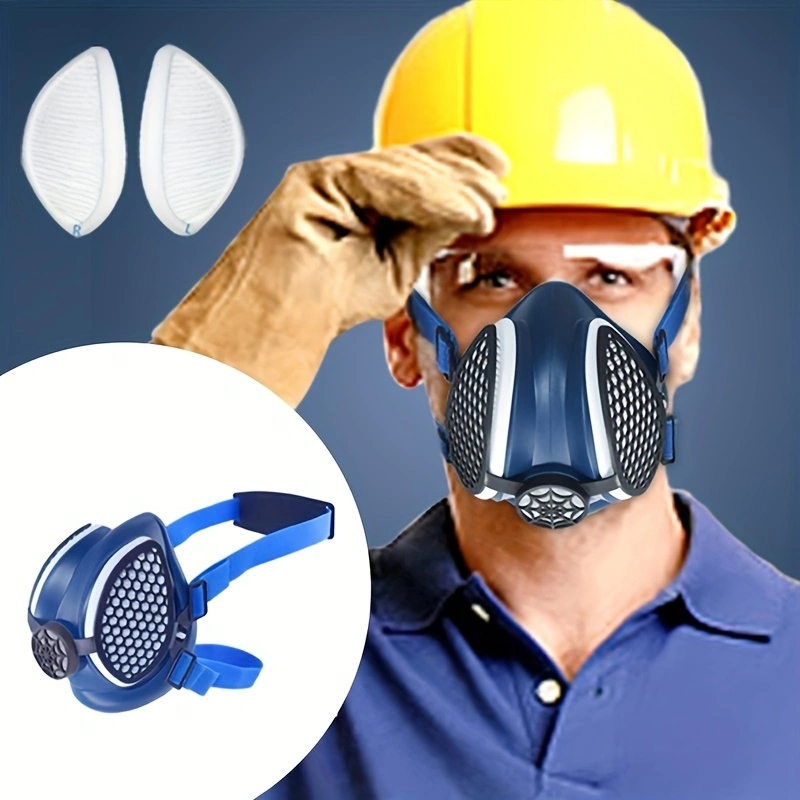 Kn95 Respirator Mask - Silicone Half Mask Respirator with Replaceable