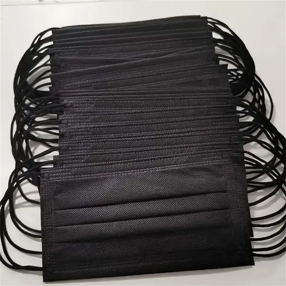 Black Face Mask Pack - 50-200pcs Black Disposable Face Masks 3