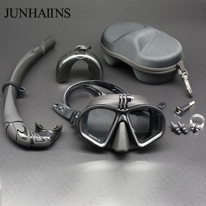 Black Face Mask Pack - Wet Low Volume Diving Mask Tempered