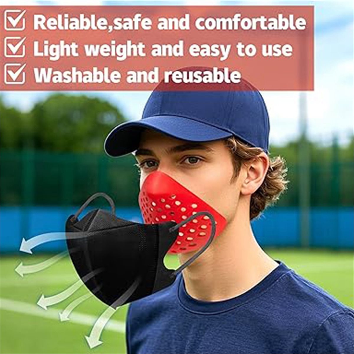 Silicone Mask Bracket - useful 4Pcs 3D Silicone Mask Inner