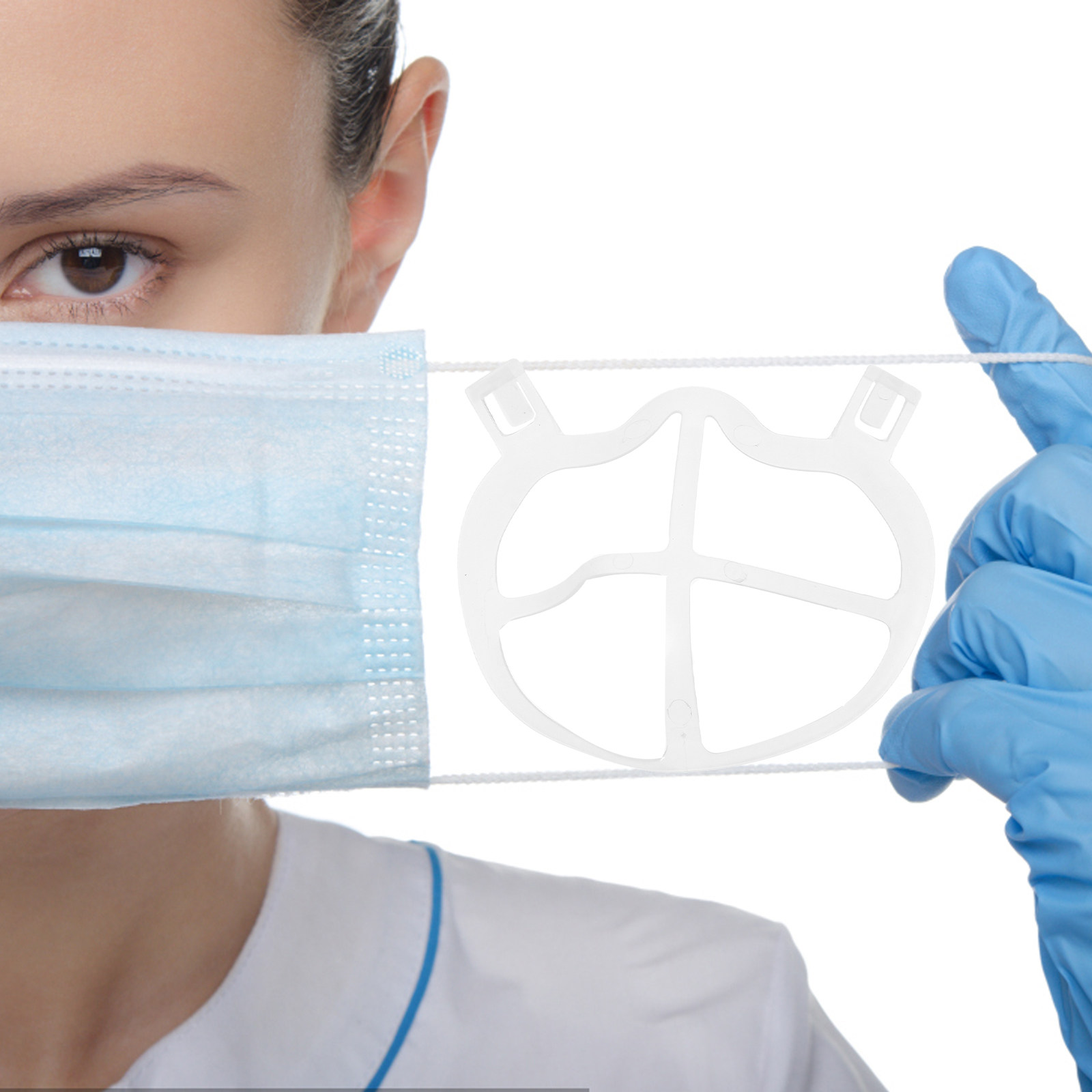 10Pcs Skin-Friendly Thin Silic - Silicone Mask Bracket 评论和价格