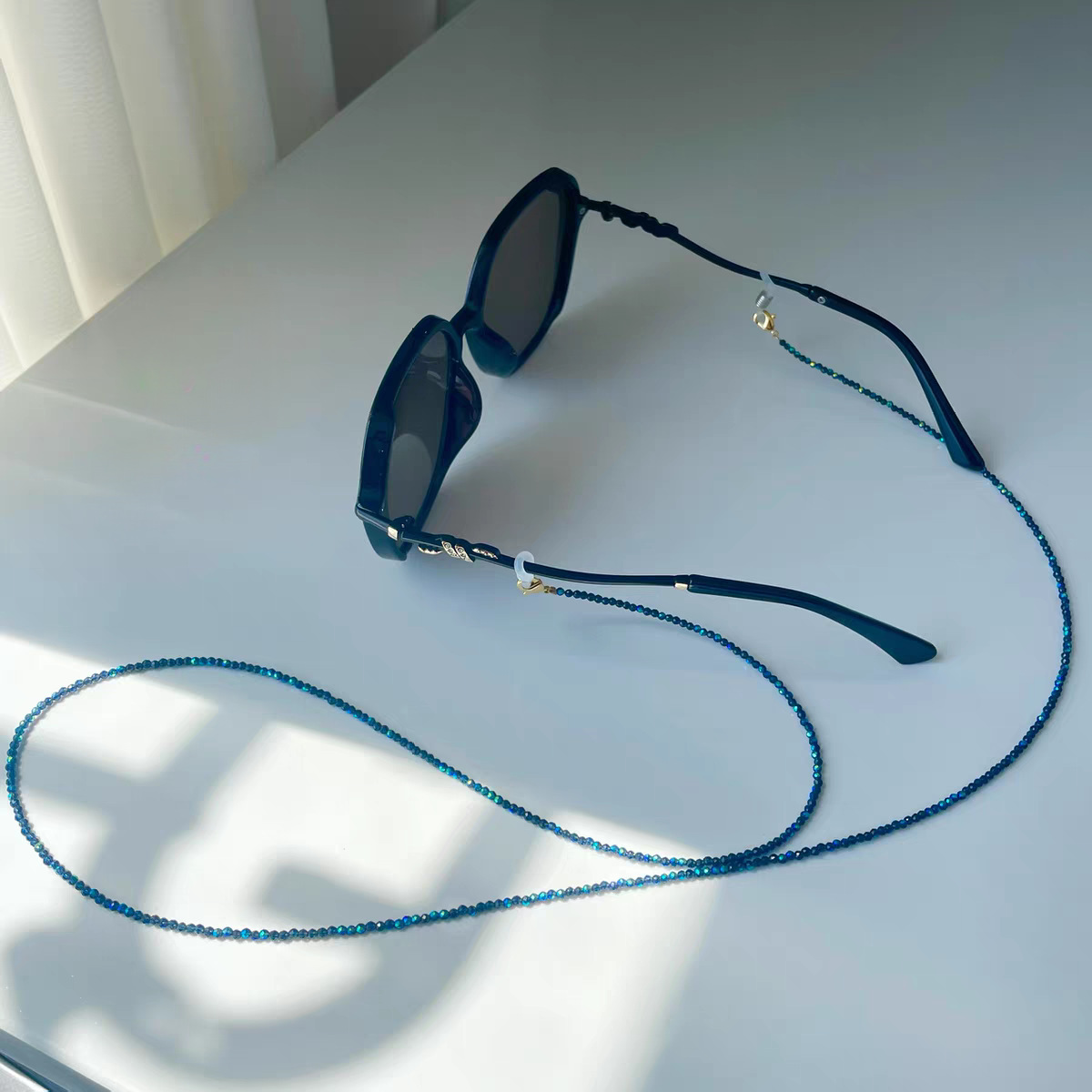 Eyeglasses Chain Sparkling Blu - Mask Chain Holder 评论和价格