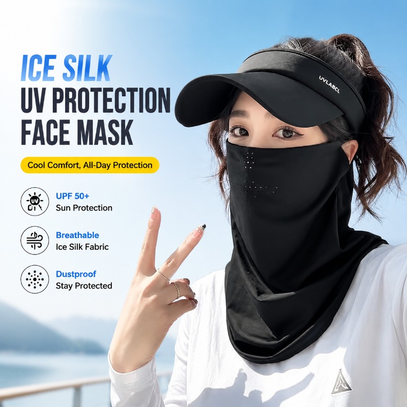 Men's Women's Ice Silk UV Prot - Sports Mask Breathable 评论和价格