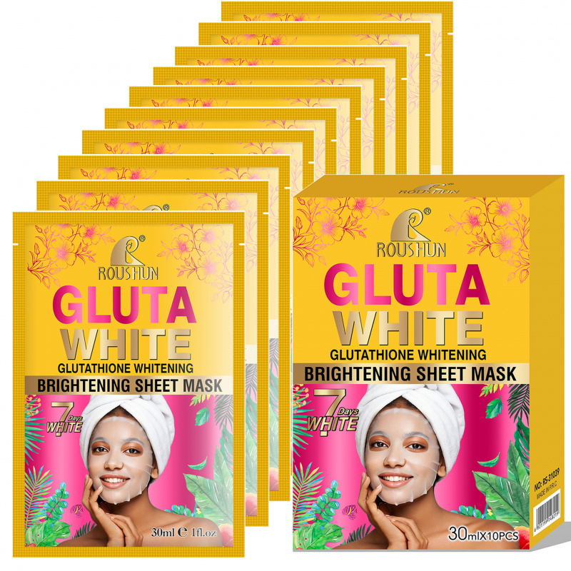 Gluta White Facial Mask Facial - Face Mask Storage Box 评论和价格