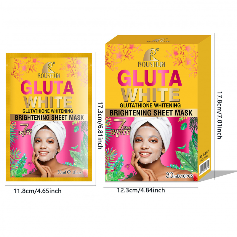 Gluta White Facial Mask Facial - Face Mask Storage Box 评论和价格
