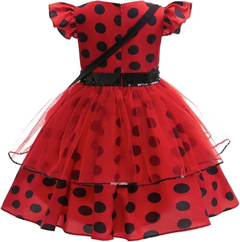 Girls Cosplay Costume Polka Do - Kids Face Mask 评论和价格