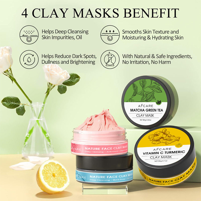 4 Pcs Clay Facial Mask Set Tur - Dust Mask Construction 评论和价格