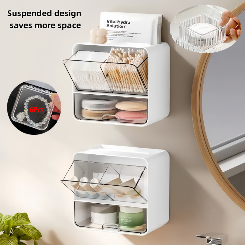 8-Piece Set, One Wall-Mounted  - Face Mask Storage Box 评论和价格