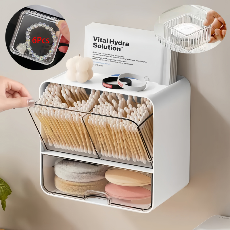 8-Piece Set, One Wall-Mounted  - Face Mask Storage Box 评论和价格