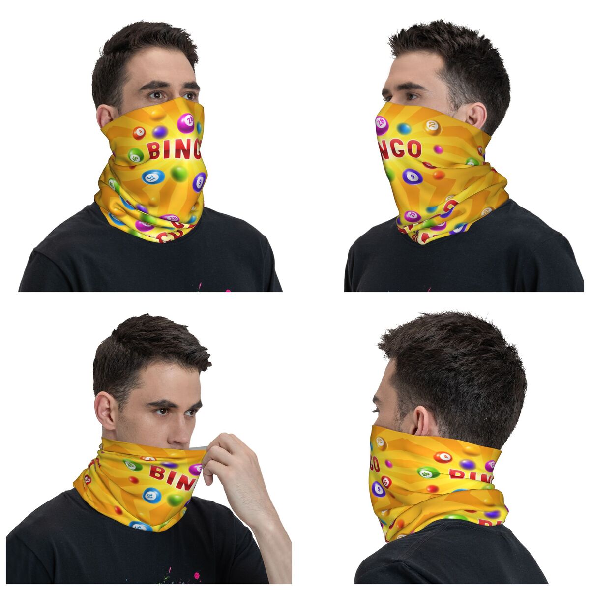 Custom Hot Game Bingo Bandana  - Neck Gaiter Face Cover 评论和价格