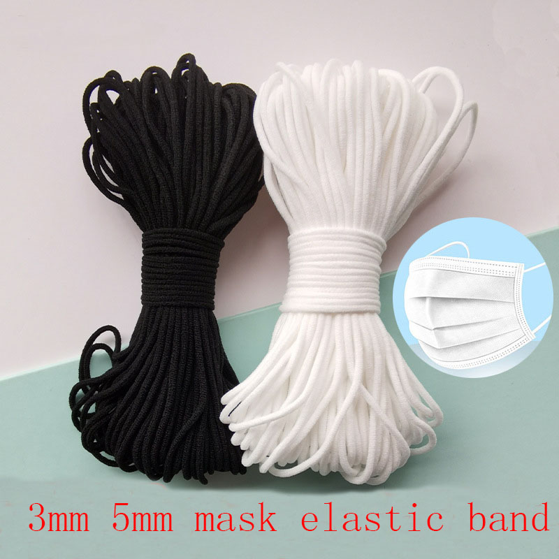 Mask Elastic Rope 3mm Round Wh - Mask Lanyard Adjustable 评论和价格