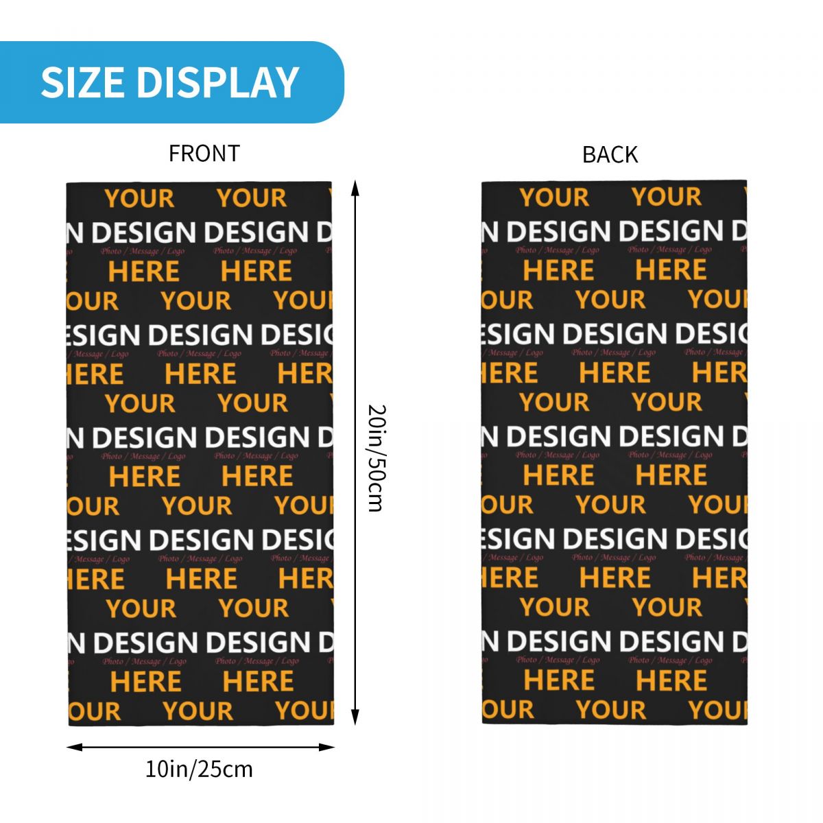 Custom Your Design Here Bandan - Neck Gaiter Face Cover 评论和价格