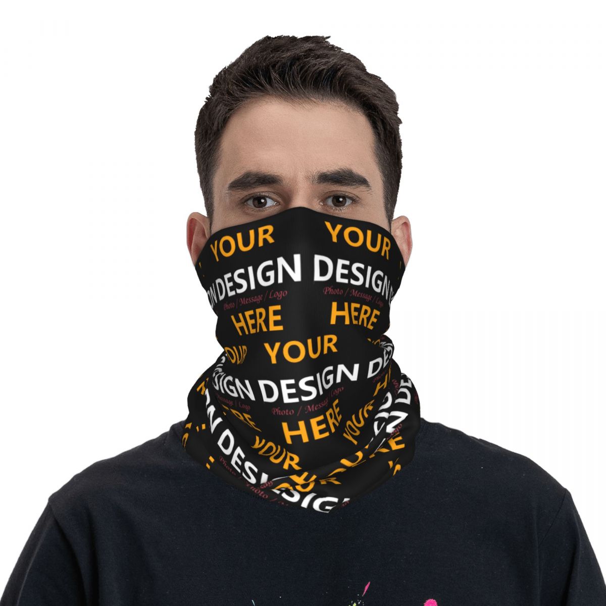 Custom Your Design Here Bandan - Neck Gaiter Face Cover 评论和价格