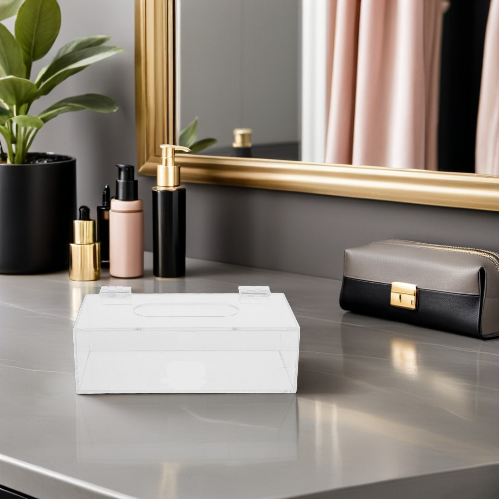 Clear Acrylic Face Mask Storag - Face Mask Storage Box 评论和价格