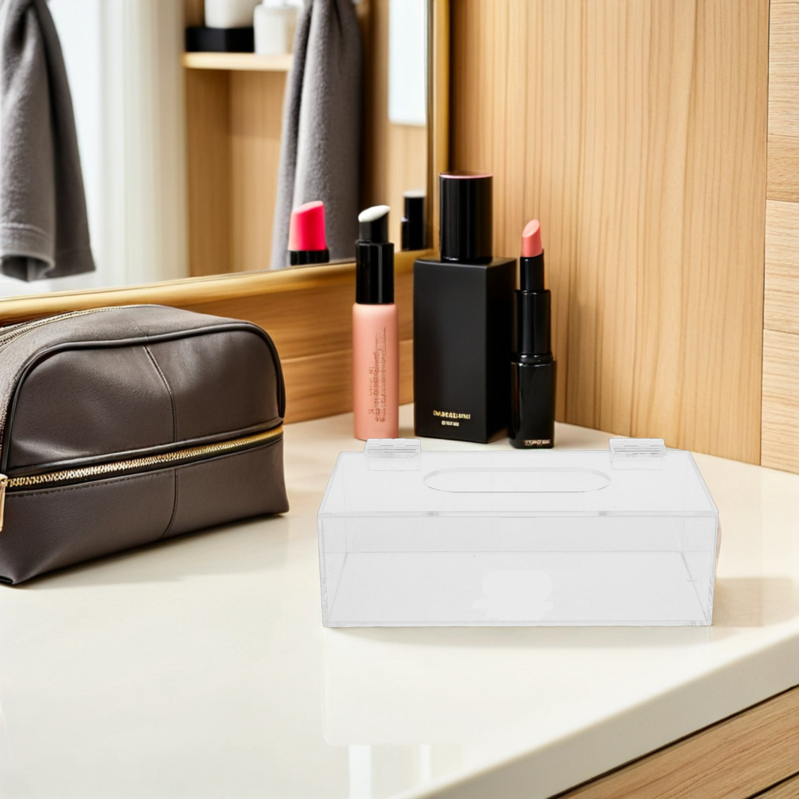 Clear Acrylic Face Mask Storag - Face Mask Storage Box 评论和价格