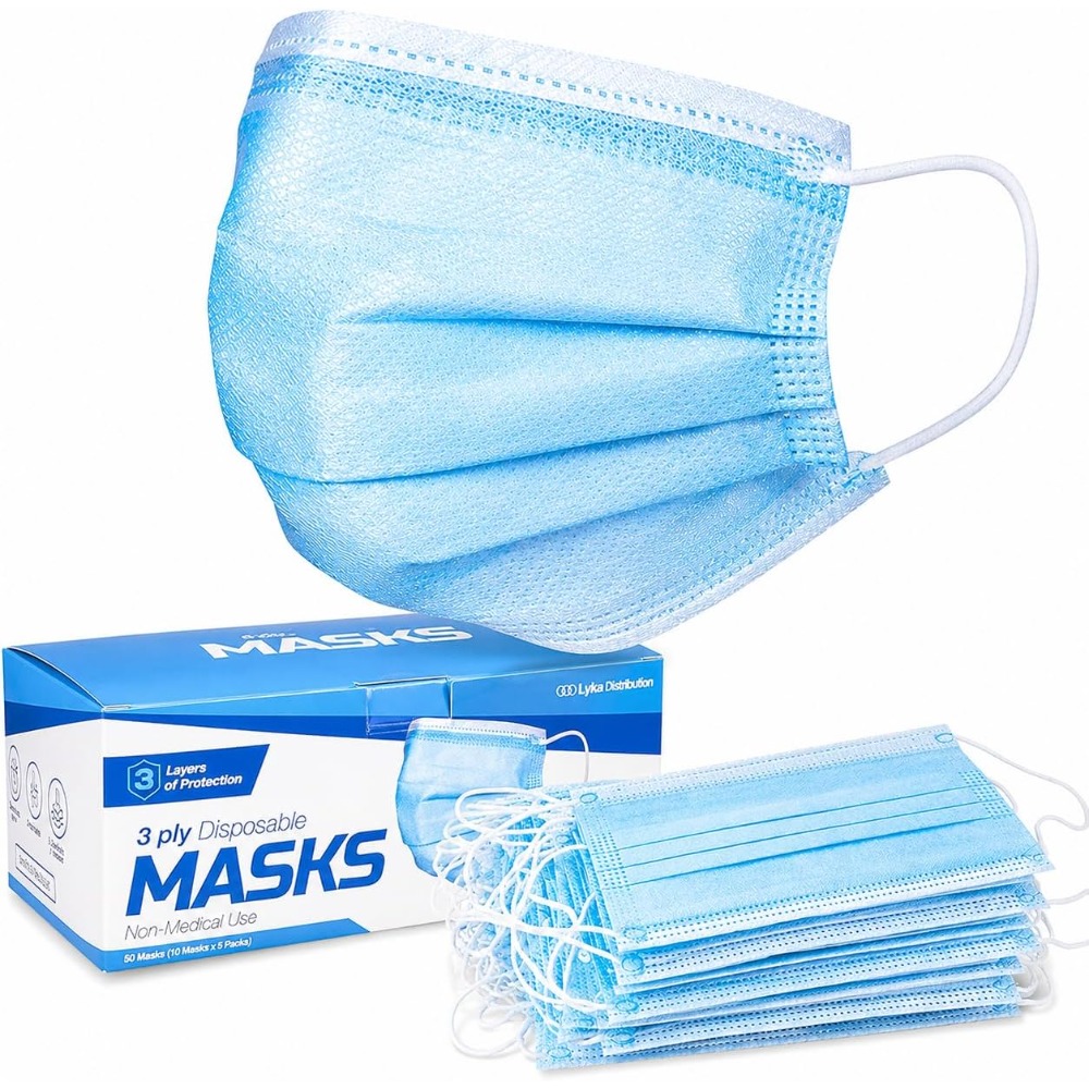Face Mask - High Quality Blue  - Disposable Mask Blue 评论和价格