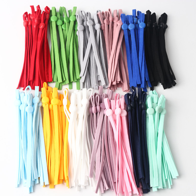 50Pcs Mask Elastic Band Color  - Mask Lanyard Adjustable 评论和价格