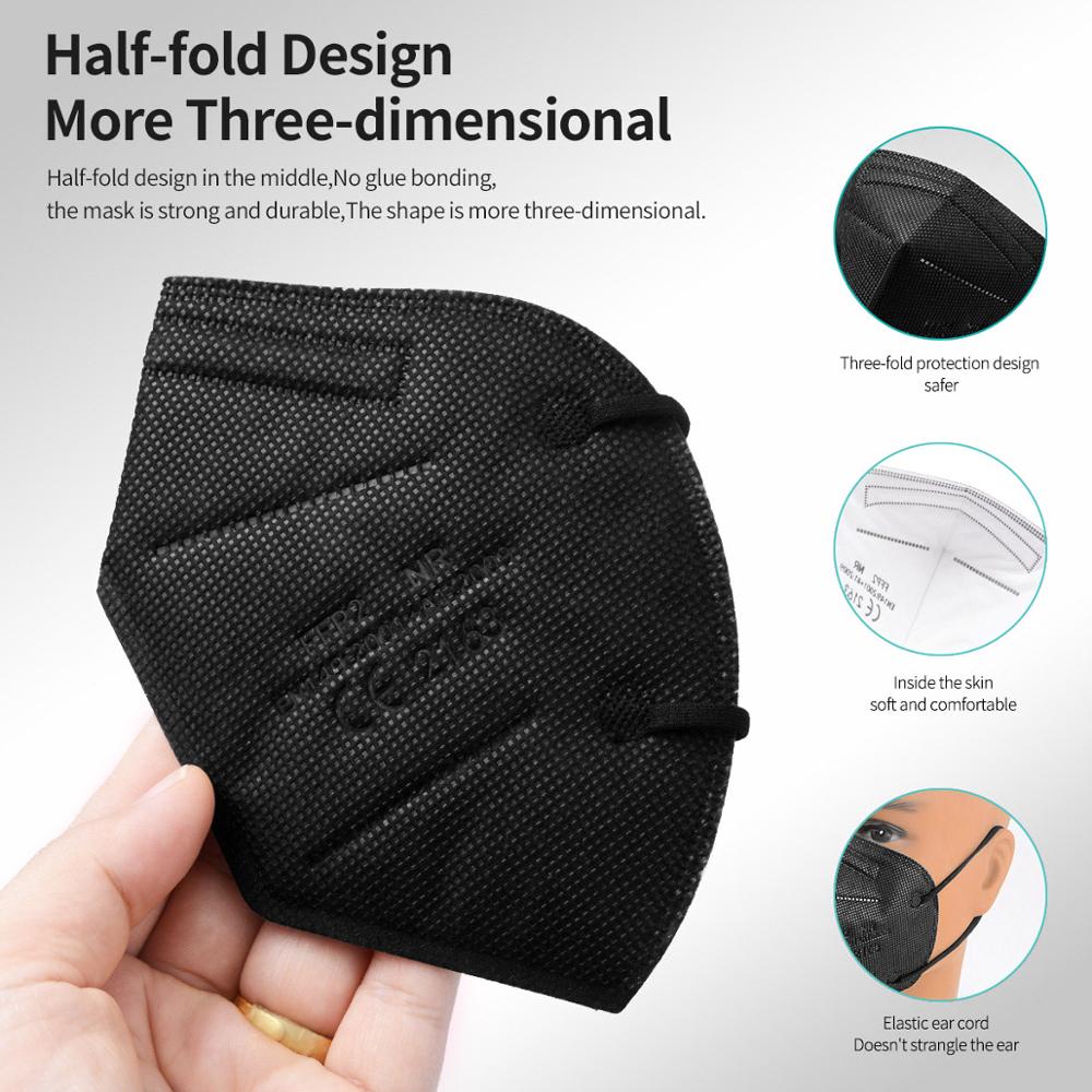 10-100Pcs FFP2 Masks KN95 Masc - Kn95 Respirator Mask 评论和价格