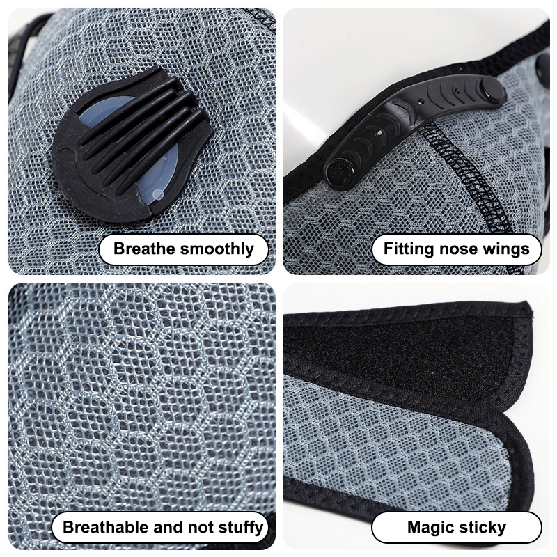 New Cycling Face Mask With Fil - Dust Mask Construction 评论和价格