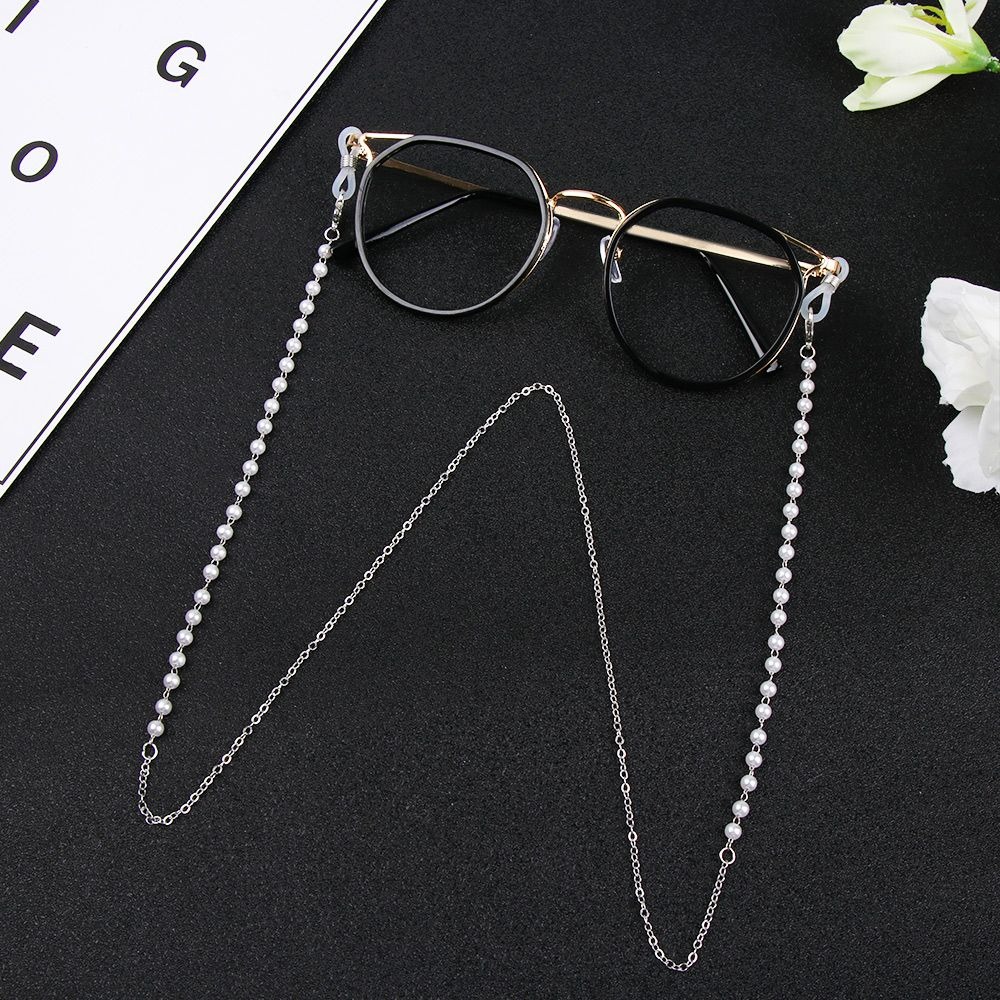 Fashion Flower Beads Eyeglass  - Mask Chain Holder 评论和价格