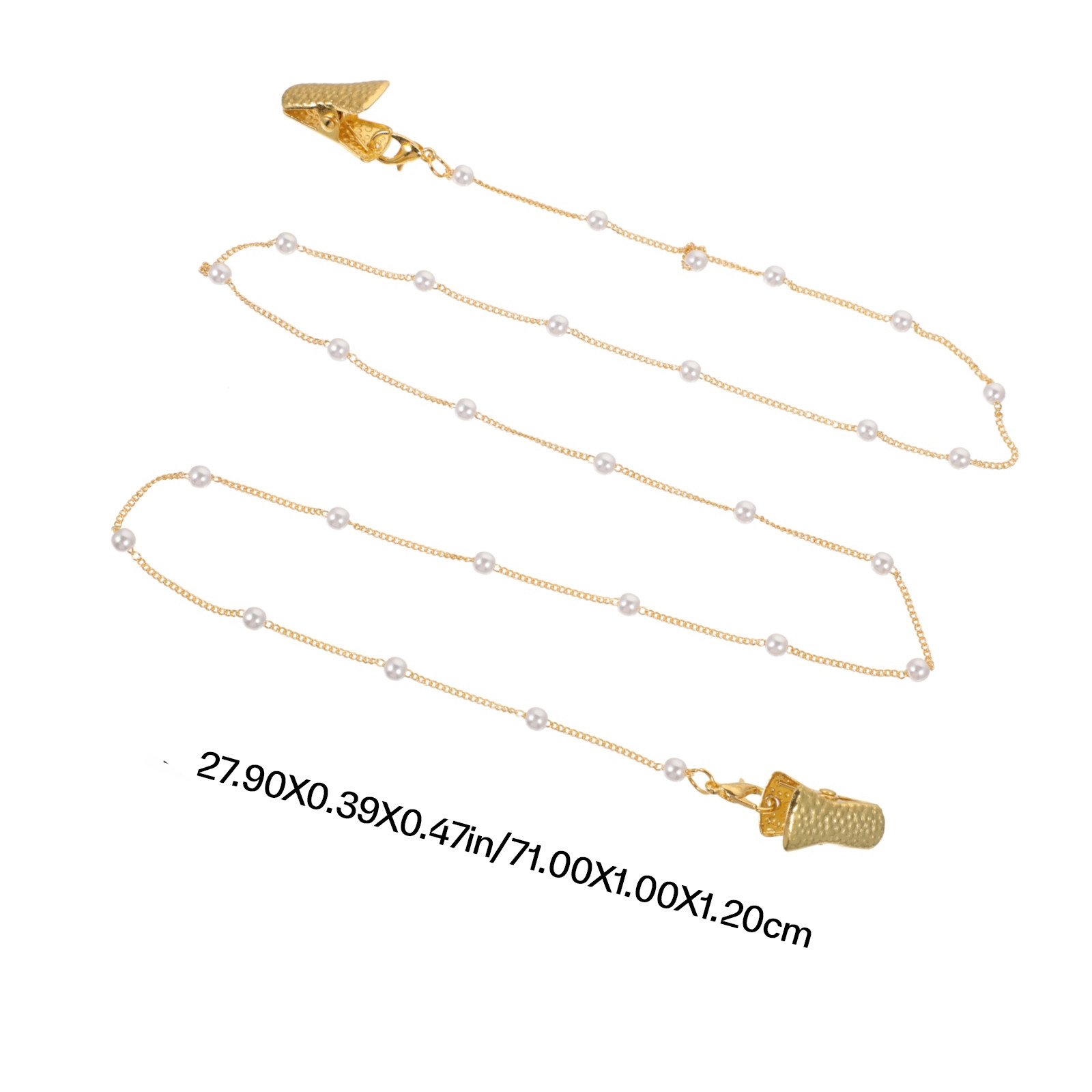 Smooth Surface Metal Eyeglass  - Mask Chain Holder 评论和价格