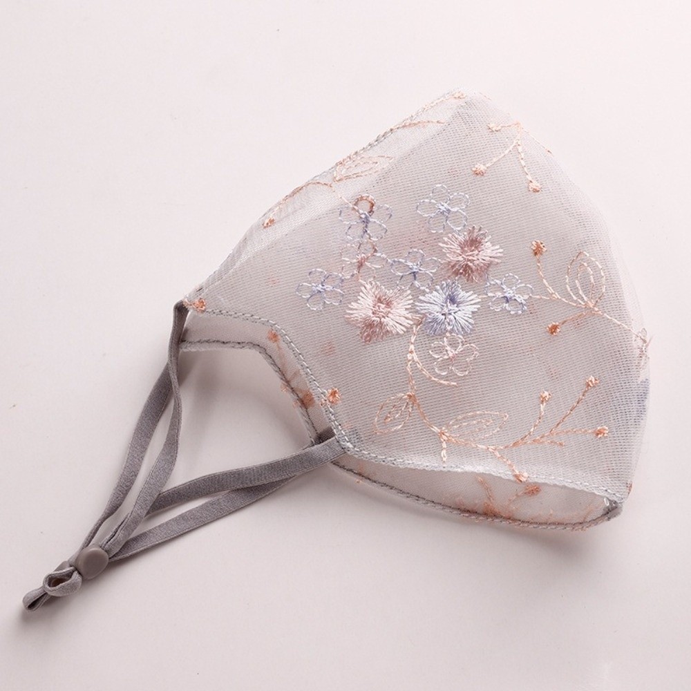Classical Embroider Flower Vei - Cloth Face Mask Washable 评论和价格
