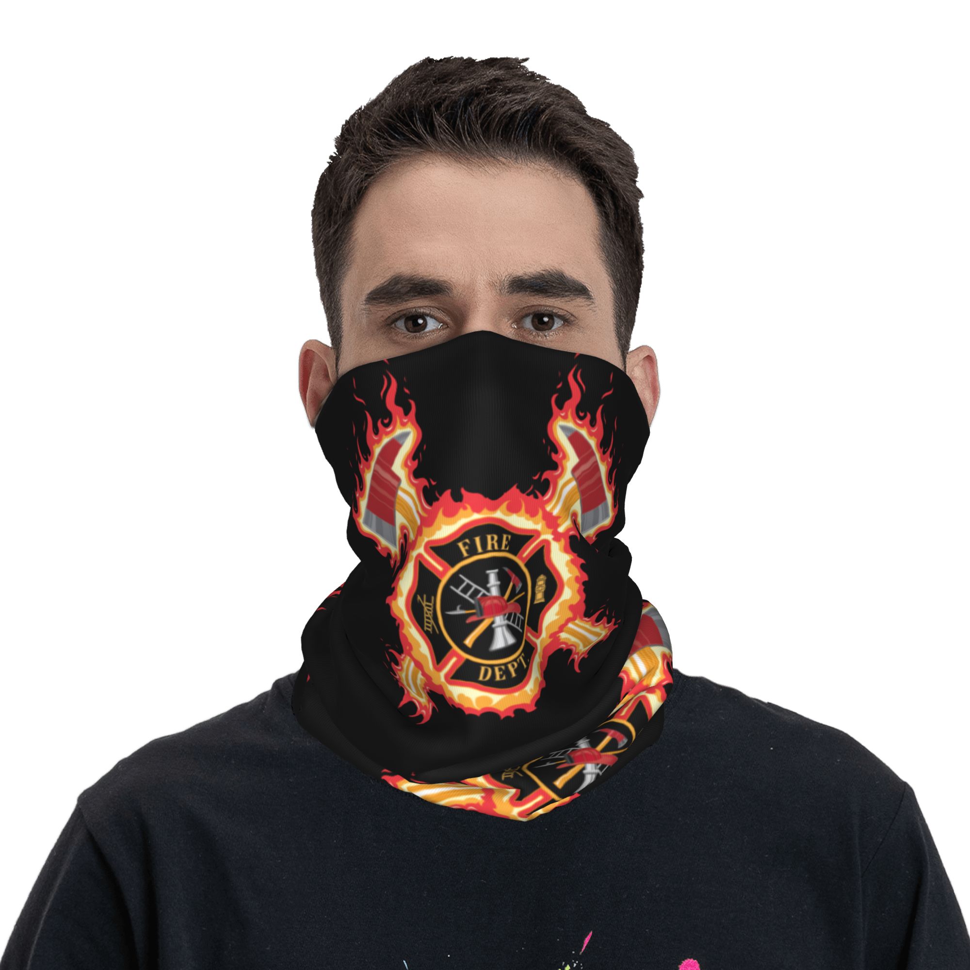 Custom Firefighter Cross Banda - Neck Gaiter Face Cover 评论和价格