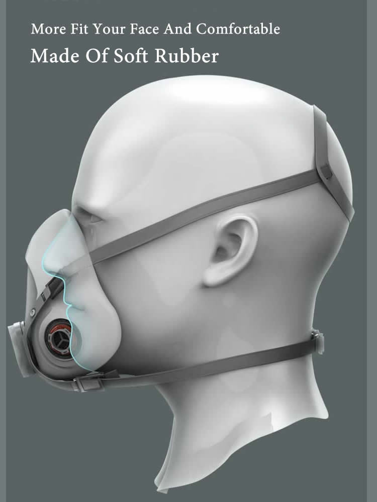 Half Face 6200 Dust Gas Mask C - Face Mask Storage Box 评论和价格