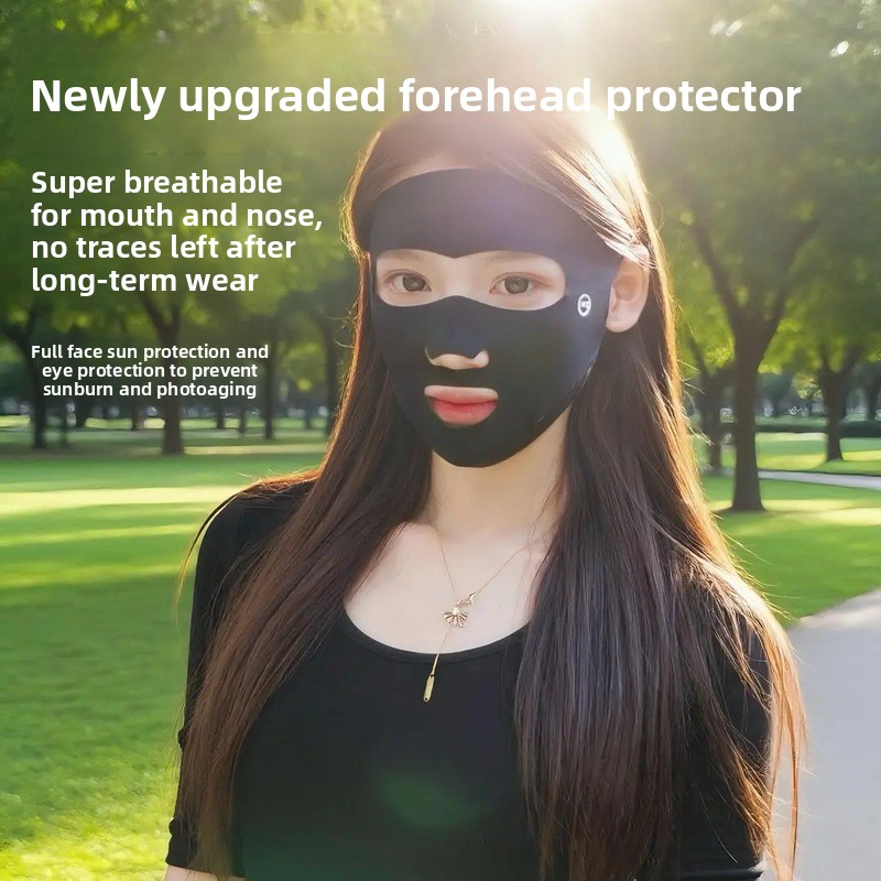 Summer Full Face Sunscreen Mas - Sports Mask Breathable 评论和价格