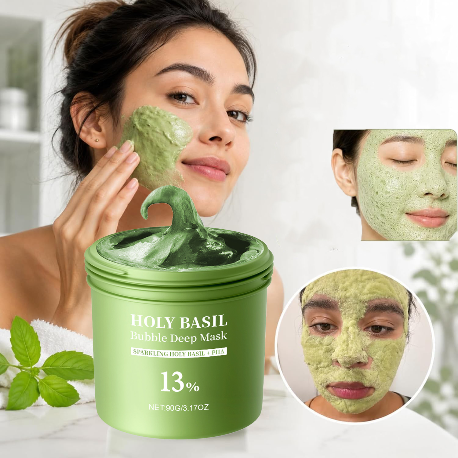 Holy Basil Bubble Deep Mask Cl - Dust Mask Construction 评论和价格