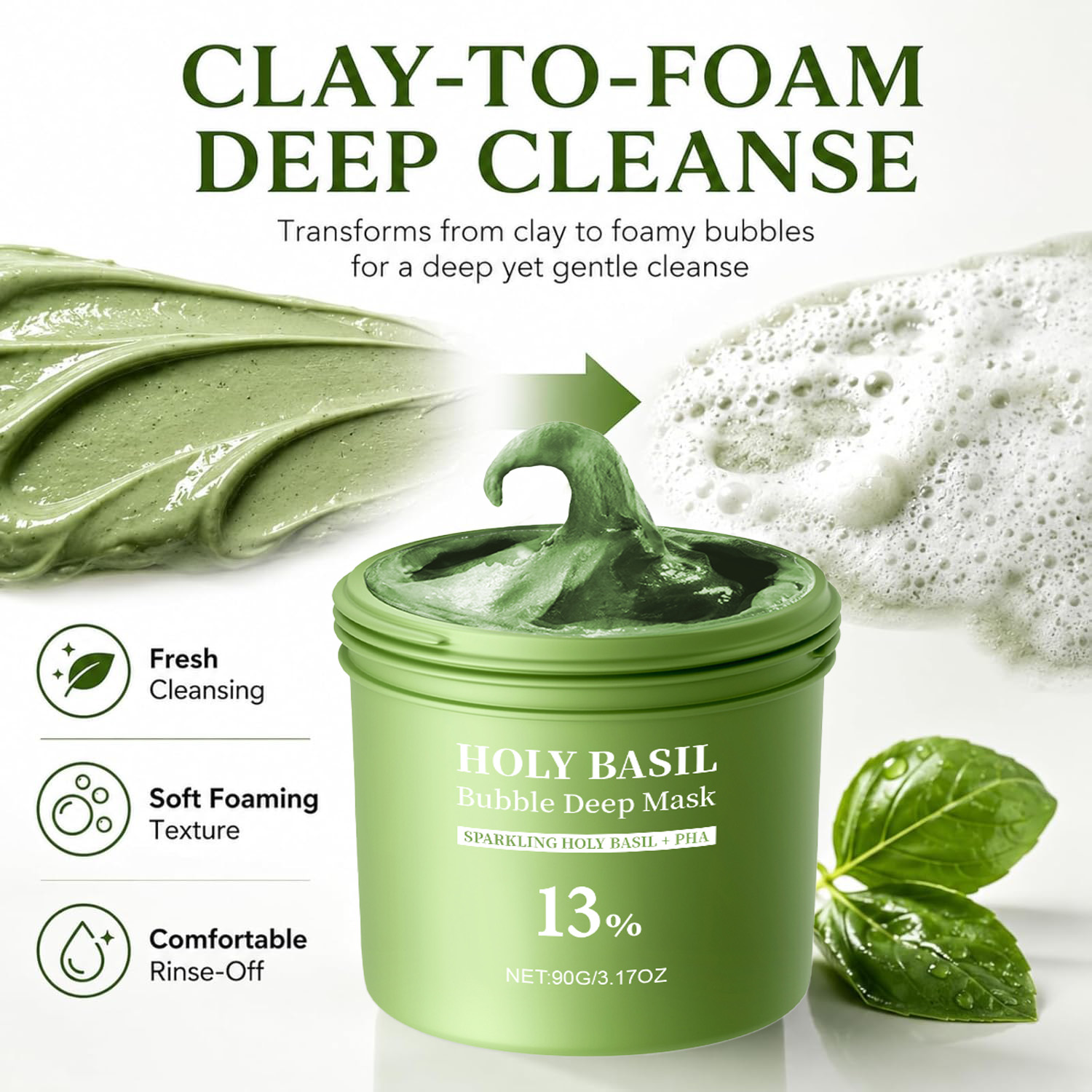 Holy Basil Bubble Deep Mask Cl - Dust Mask Construction 评论和价格