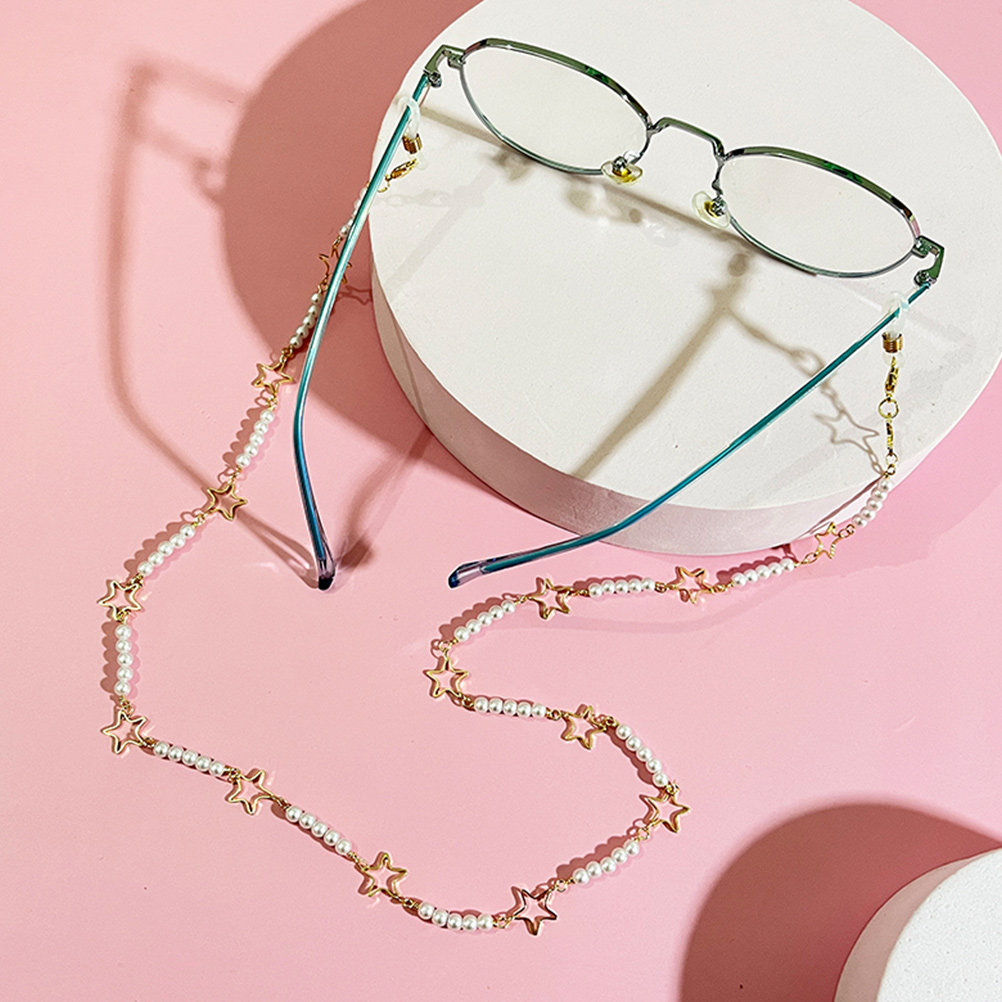 Eyeglass Glasses Chain Pearls  - Mask Chain Holder 评论和价格