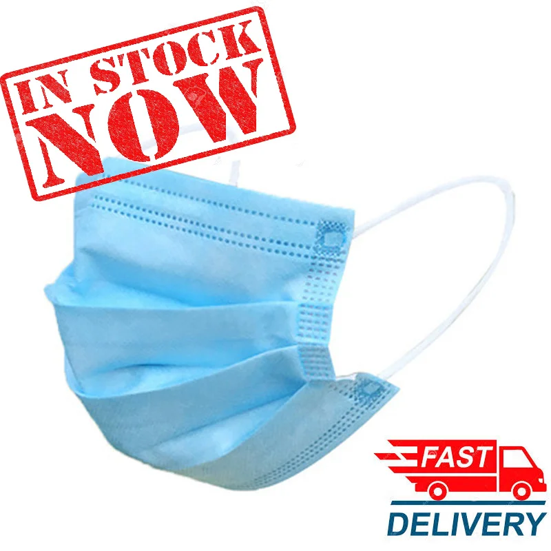 3-Layer Disposable Face Mask-A - Disposable Mask Blue 评论和价格