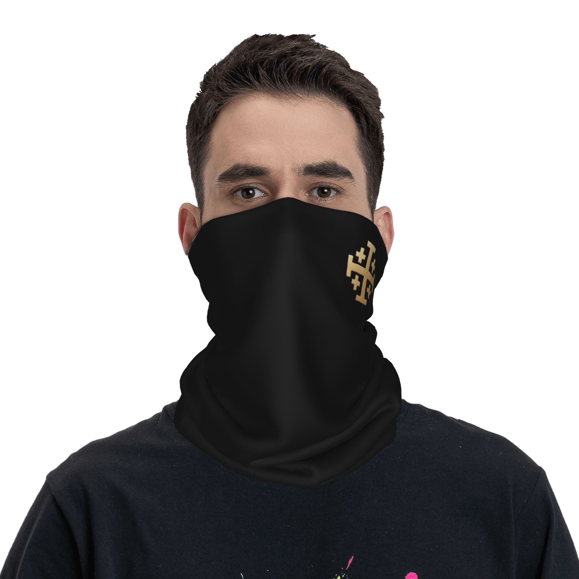 Knight Jerusalem Cross Christi - Neck Gaiter Face Cover 评论和价格
