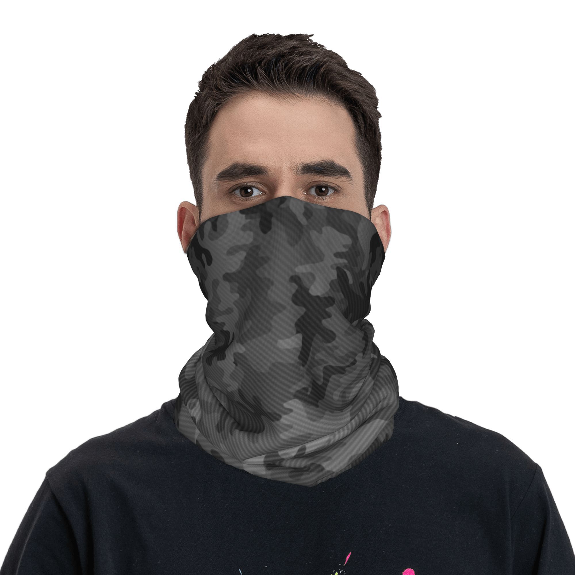 Custom Carbon Camo Bandana Nec - Neck Gaiter Face Cover 评论和价格