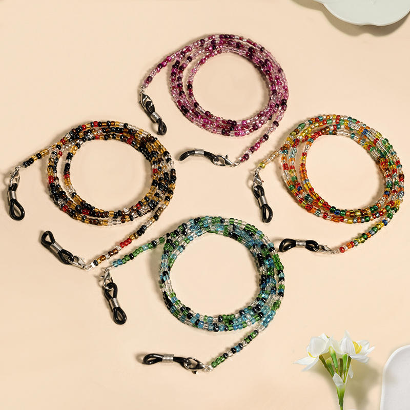 Crystal Glasses Chain For Wome - Mask Chain Holder 评论和价格