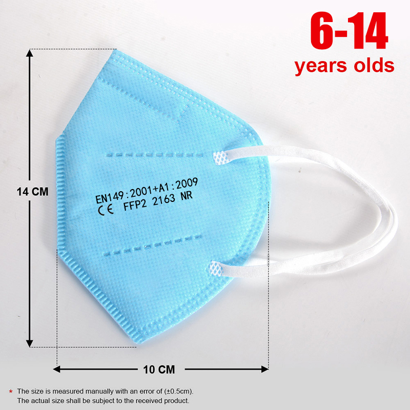 100pcs Kids mascarillas fpp2 B - Black Face Mask Pack 评论和价格