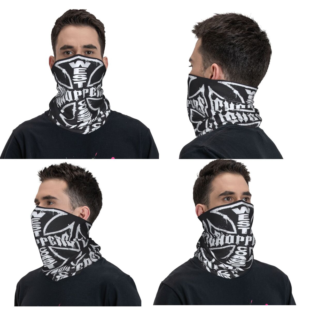 West Coast Iron Cross Choppers - Neck Gaiter Face Cover 评论和价格