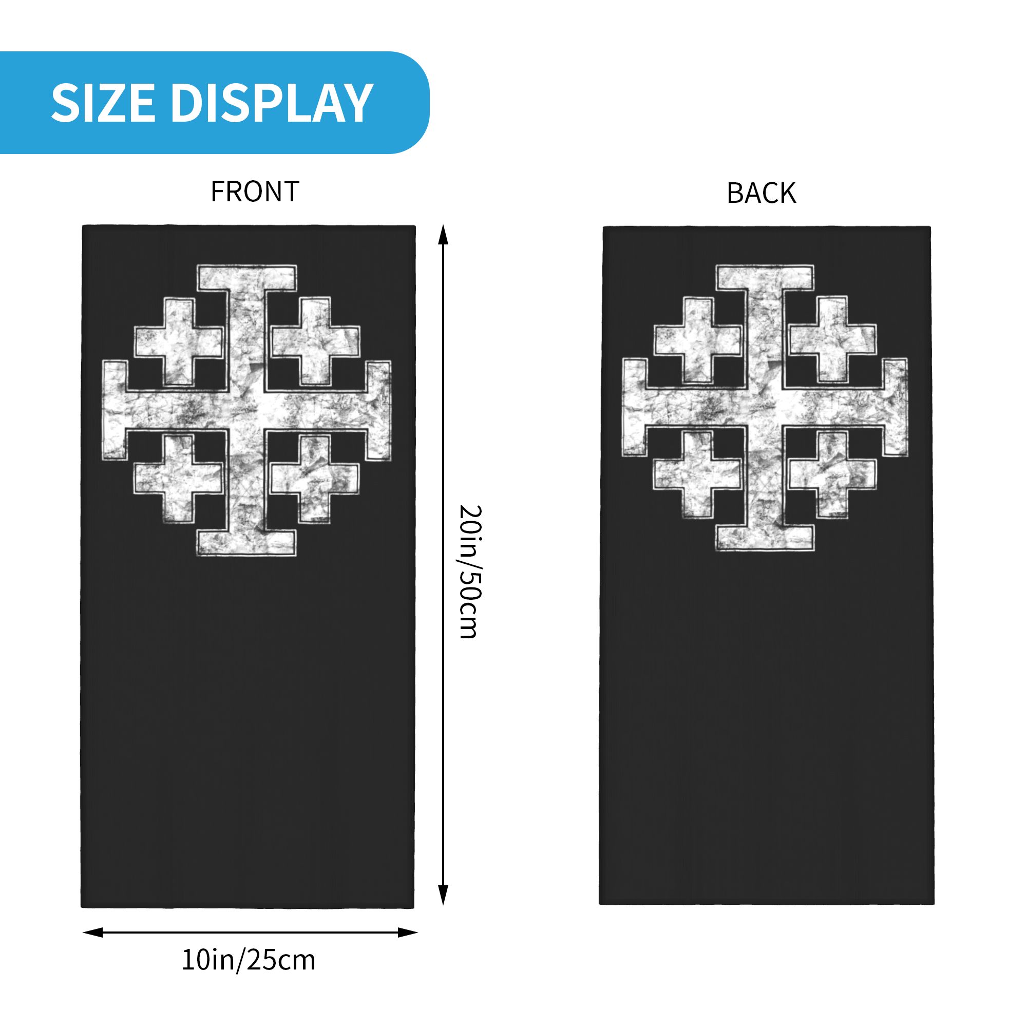 Knight Jerusalem Cross Christi - Neck Gaiter Face Cover 评论和价格