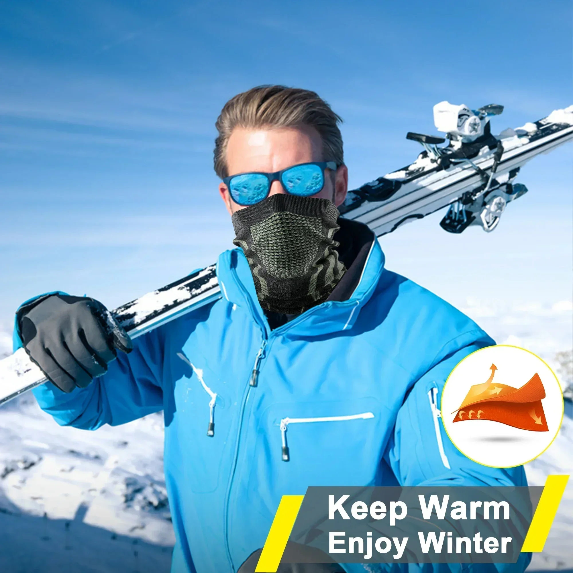 Winter Ring Tube Soft Bandana  - Sports Mask Breathable 评论和价格