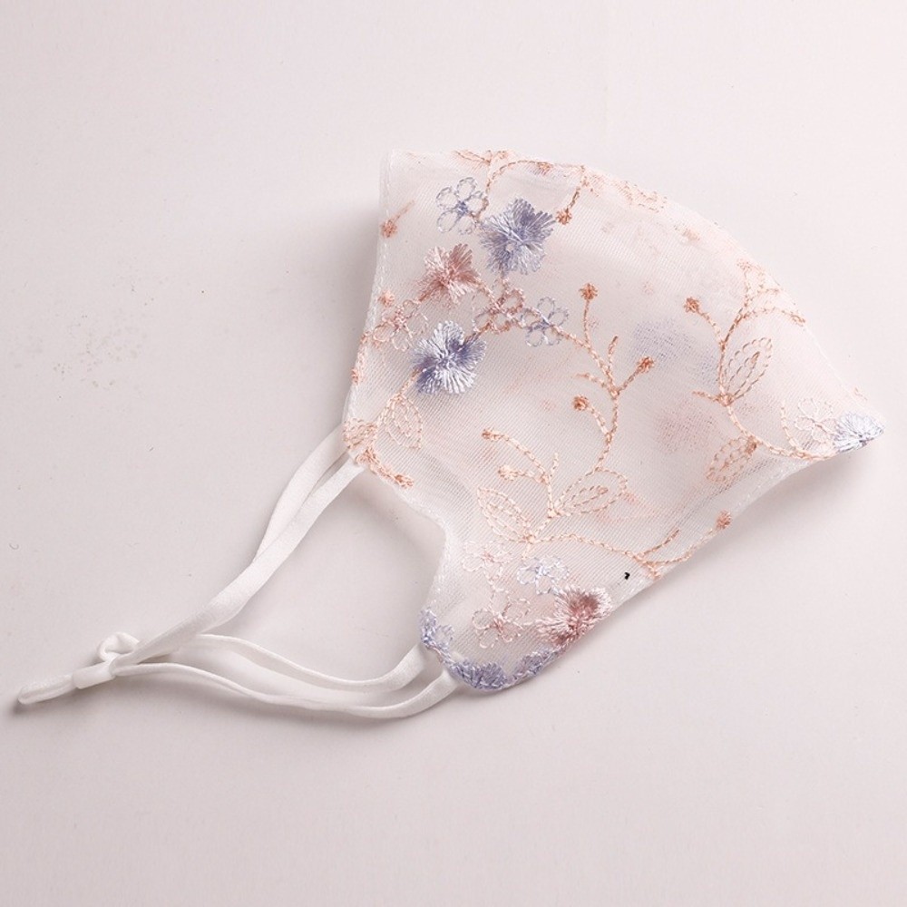 Classical Embroider Flower Vei - Cloth Face Mask Washable 评论和价格