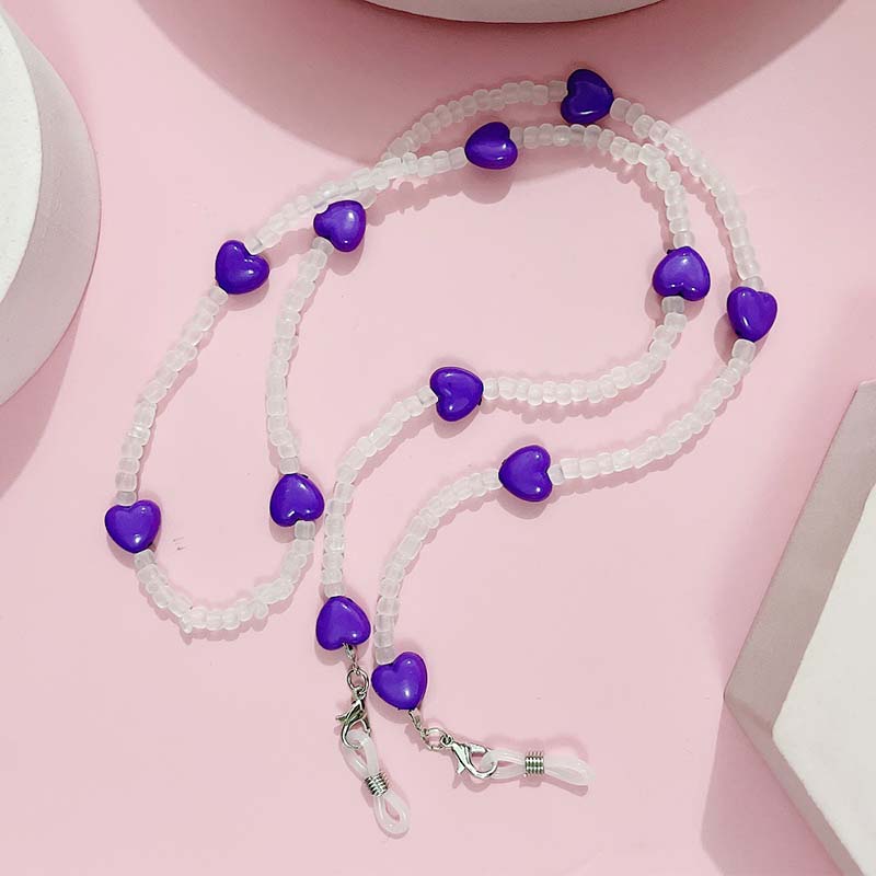 Trendy Peach Heart Anti Slip R - Mask Chain Holder 评论和价格