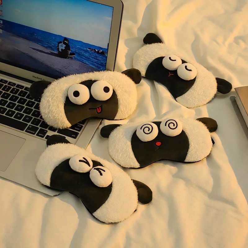 Cute Cartoon Lamb Funny Eye Ma - Kids Face Mask 评论和价格